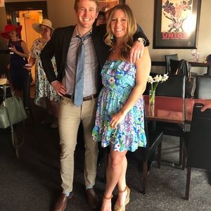 Lilly Pulitzer strapless ruffle top dress